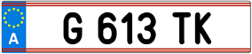 Truck License Plate